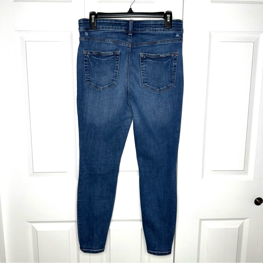 Maurices edgely High Rise super skinny Button-Fly Blue Jeans 8 short - Picture 3 of 9